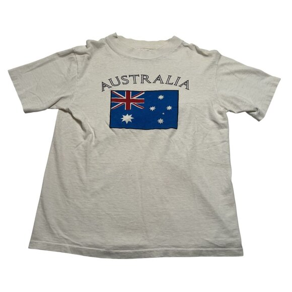 Australia Flag T-Shirt in White - Picture 1 of 5